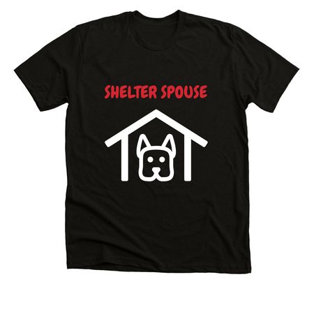 Spouse Shirts, a Solid Black Blend Premium Unisex Tee
