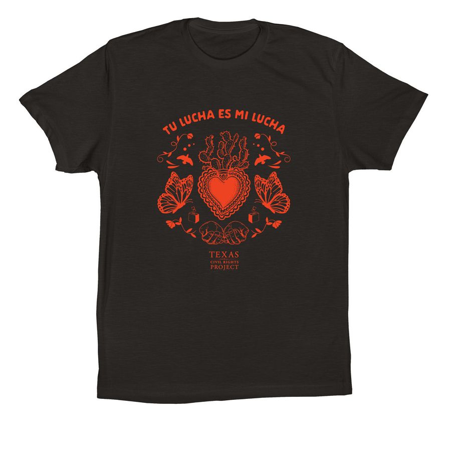Tu Lucha Es Mi Lucha, a Black Premium Cotton Tee