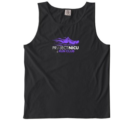 PROJECT NICU RUN CLUB, a Black Comfort Colors Tank Top