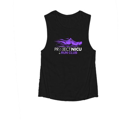 PROJECT NICU RUN CLUB, a Black Women's Muscle Tank