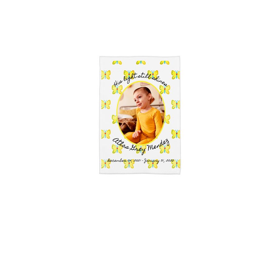 The Golden Wings Collection ?, a White 12" x 18" Yard Flag