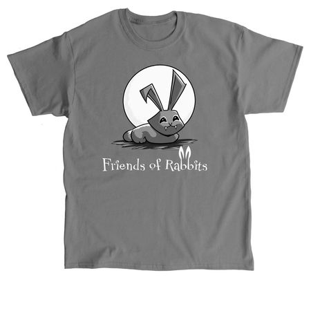 Vampire Bunny Logo, a Charcoal Classic Unisex Tee