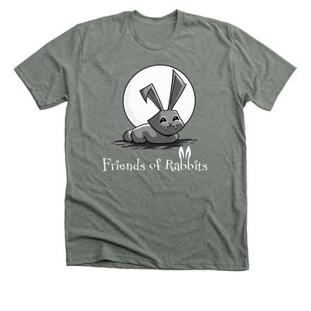 Vampire Bunny Logo, a Deep Heather Premium Unisex Tee