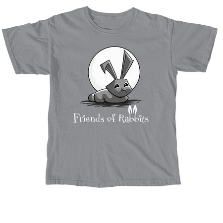 Vampire Bunny Logo, a Granite Comfort Colors Unisex Tee