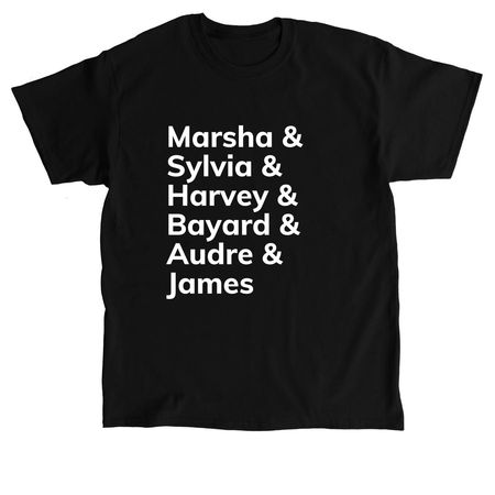 LGBTQ+ Icons, a Black Classic Unisex Tee