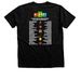 5 Year Streaming Anniversary Tshirt, a Black Heather Premium Unisex Tee (back-view)