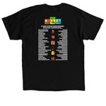 5 Year Streaming Anniversary Tshirt, a Black Classic Unisex Tee (back-view)