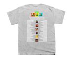 5 Year Streaming Anniversary Tshirt, a Sport Grey Youth Unisex Tee (back-view)