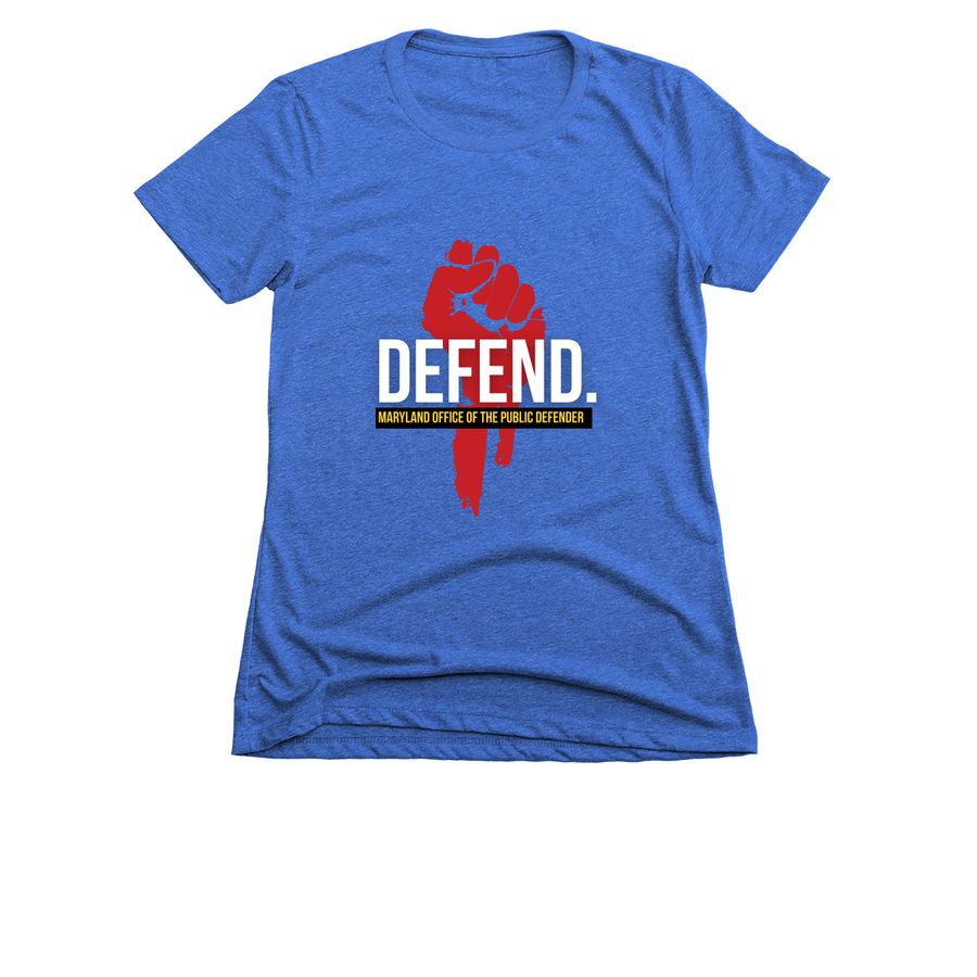 DEFEND - Parental Defender Division, a Royal Women's Slim Fit Tee