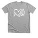 Heart <3, a Athletic Heather Premium Unisex Tee
