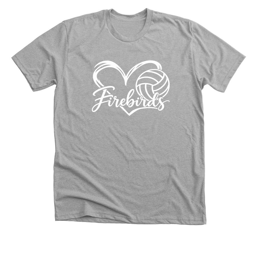 Heart <3, a Athletic Heather Premium Unisex Tee