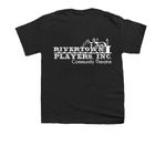 Rivertown Players Classic Tees, a Black Youth Unisex Tee (back-view)