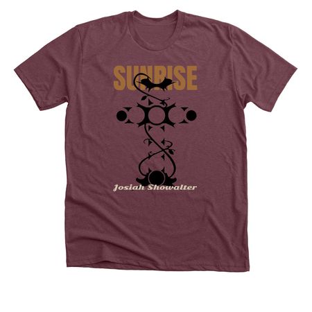 Josiah Showalter | ZUGU Records Sunrise Store, a Heather Maroon Premium Unisex Tee
