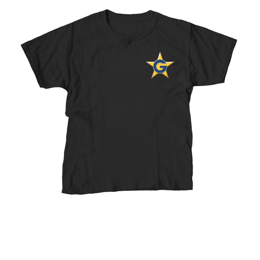 Youth Sizes, a Black Youth Unisex Tee