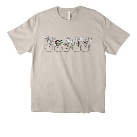 Protest Cat Top, a Dust Unisex Heavyweight Tee