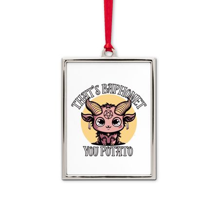 Baphy&nbsp;, a White Silver Portrait Frame Ornament