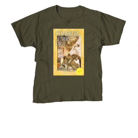Cedarburg Authors' Circle Vol 2 Shirts, a Military Green Youth Unisex Tee