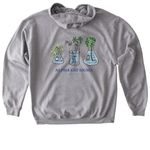 Plant Design, a Sport Grey Gildan Softstyle Pullover Hoodie (back-view)
