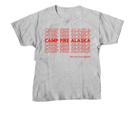 Camp Fire Alaska- Thank You (Youth), a Sport Grey Youth Unisex Tee