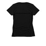 Howling Good Time&nbsp;, a Black Women's Slim Fit Tee (back-view)