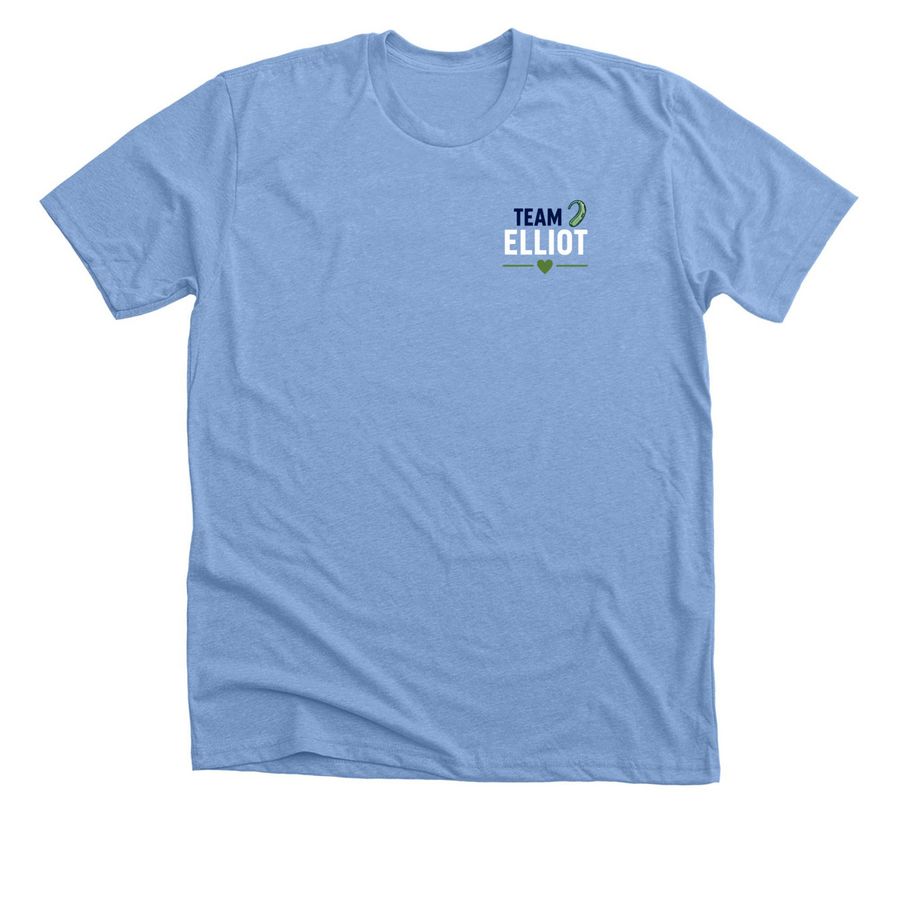 Team Elliot, a Heather Carolina Blue Premium Unisex Tee