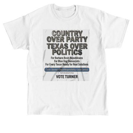 Country Over Party | Andrew Turner for HD-59, a White Classic Unisex Tee