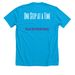 Fight With Mindy: GBS Awareness, a Neon Blue Premium Unisex Tee (back-view)