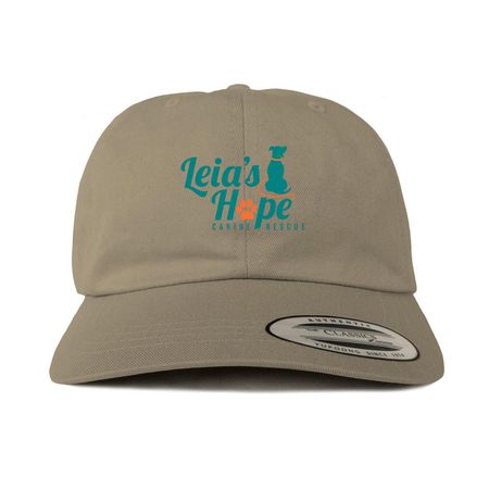 Unisex Ball Cap, a Khaki Printed Classic Baseball Cap