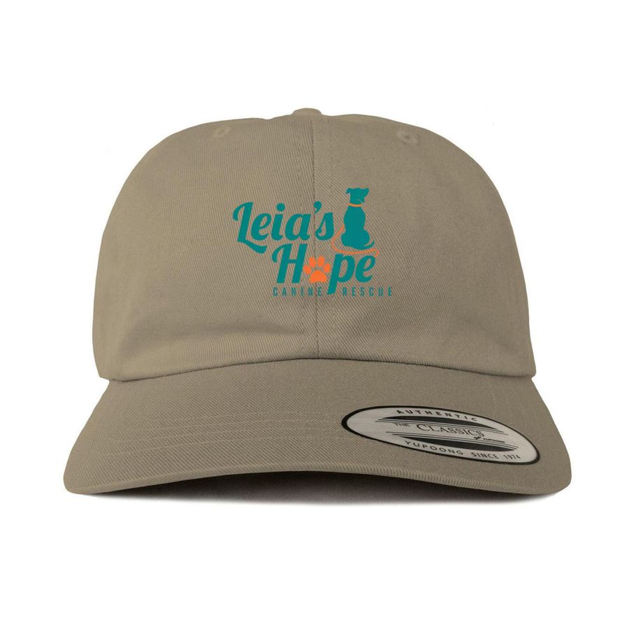 Unisex Ball Cap, a Khaki Printed Classic Baseball Cap