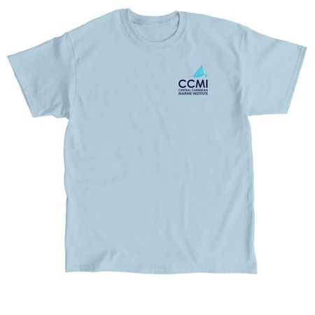 Support CCMI & help protect coral reefs, a Light Blue Classic Unisex Tee