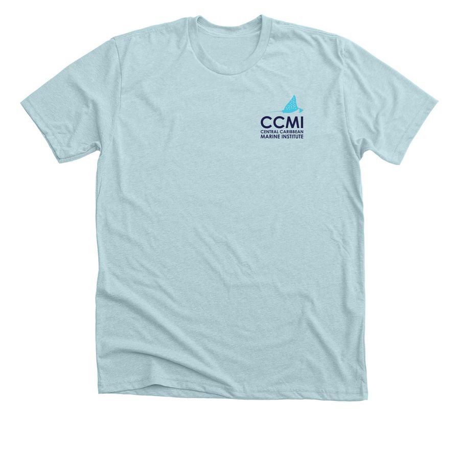Porcupine fish - limited edition artwork, a Heather Ice Blue Premium Unisex Tee