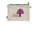 Probably Microdosing Hemp Logo Pouch&nbsp;, a Natural 9"x7" Hemp Blend Pouch (back-view)
