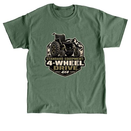 4x4, a Military Green Classic Unisex Tee