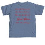 DrizzleDeal, a Blue Jean Comfort Colors Unisex Tee (back-view)