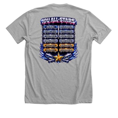 Baseball 10U Specials, a Athletic Heather Premium Unisex Tee (back-view)