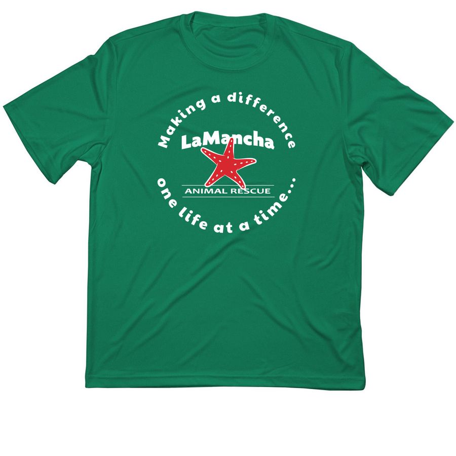 MakeADifference LaMancha Performance Products, a Kelly Green Classic Performance Tee