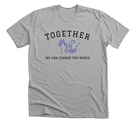 Change the world, a Athletic Heather Premium Unisex Tee