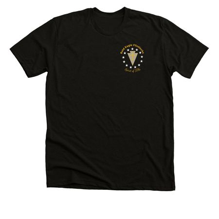 Spirit of 1776, a Black Heather Premium Unisex Tee