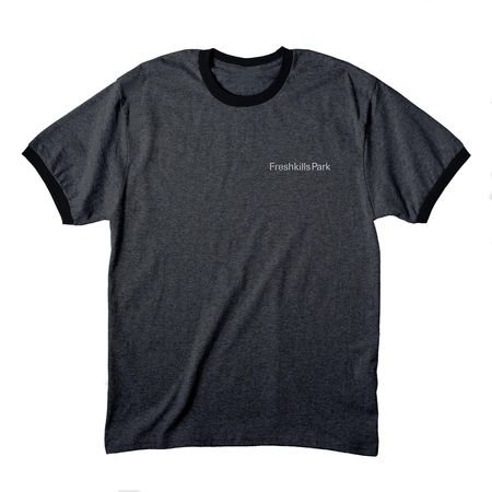 Grassland Collection, a Dark Heather Grey/ Jet Black Cotton Ringer Tee