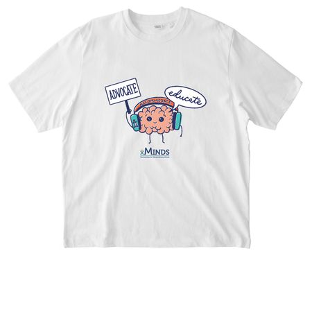 Advocate Educate Accommodate, a White Stanley/Stella Unisex Freestyler Heavyweight Tee