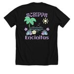 Work wear, a Solid Black Blend Premium Unisex Tee (back-view)