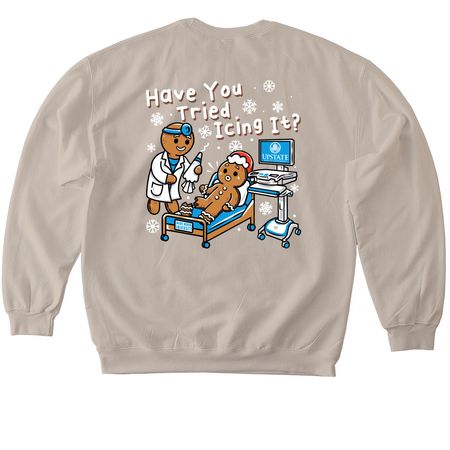 Have You Tried Icing It?, a Sand Softstyle Crewneck Sweatshirt
