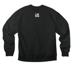 Not Flexible, a Vintage Black Premium Heavyweight Crewneck Sweatshirt (back-view)