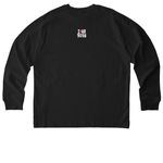 Not Flexible, a Black Stanley/Stella Unisex Freestyler Heavyweight Long Sleeve Tee (back-view)