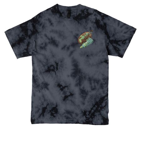 Artist Lady, a Black Crystal Tie Dye Tee