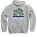 USS Vermont Champy Sweatshirt & Long-sleeve, a Sport Grey Pullover Hoodie (back-view)