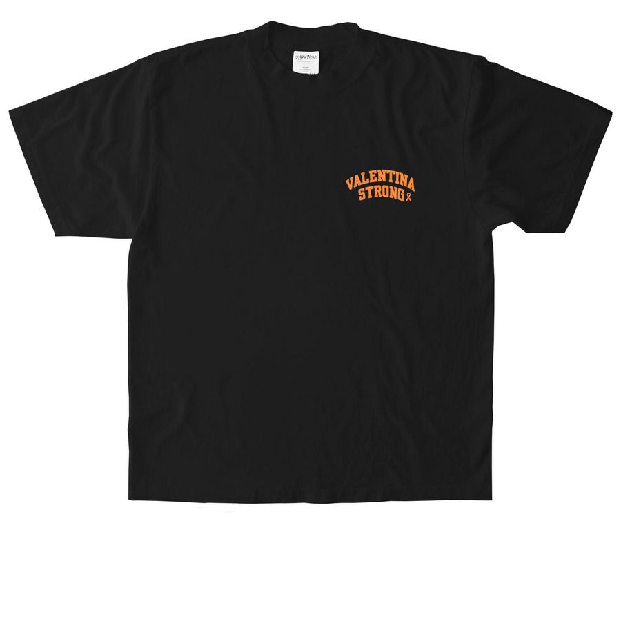 Valentina Strong, a Black Heavyweight Garment Dye Tee