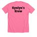 Kynlyn?s Krew, a Neon Pink Premium Unisex Tee (back-view)