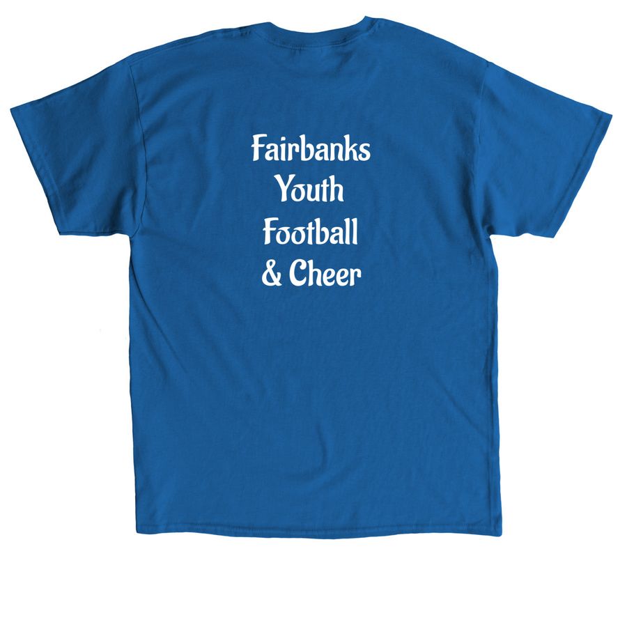 FYFC North Pole Bulldogs, a Royal Classic Unisex Tee (back-view)