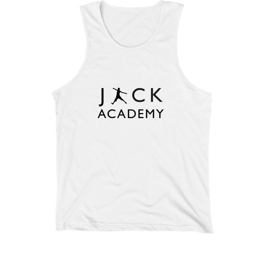 Jack Academy Apparel Fundraiser , a White Premium Cotton Tank